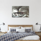 アメリカ鉄道シーン1871年 キャンバスプリント (インサイチュ (寝室))