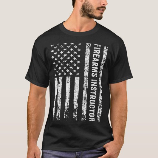 アメリカ銃器インストラクター銃射程安全オフ Tシャツ (正面)