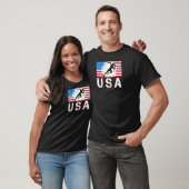 アメリカ陸上チーム米国国旗Usメンズウォーム Tシャツ (ユニセックス)