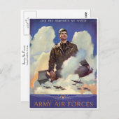 アメリカ陸軍航空軍 ポストカード (正面/裏面)