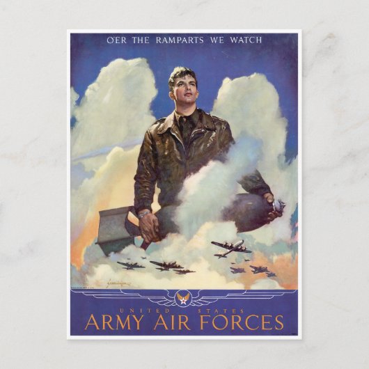 アメリカ陸軍航空軍 ポストカード (正面)