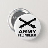 アメリカ陸軍野戦砲兵隊 1 缶バッジ (正面&裏面)