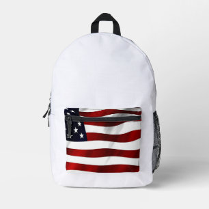 アメリカ雪アメリカは文化的なアメリカのハイシオだ プリントバックパック