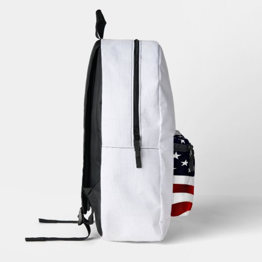 アメリカ雪アメリカは文化的なアメリカのハイシオだ プリントバックパック (左)