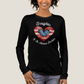 アメリカ革命の娘 アメリカ ハート トライブレンドTシャツ (正面)