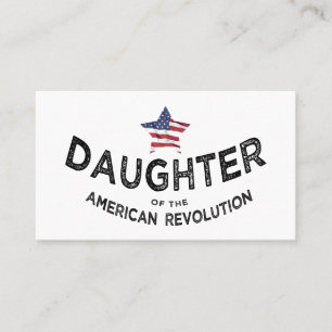 アメリカ革命の娘 DAR 米国旗 名刺