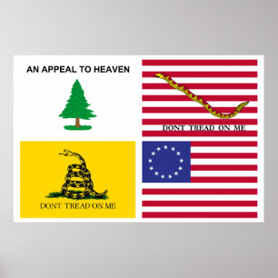アメリカ革命の旗 ポスター
