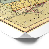 アメリカ革命地図1771 ポスター (角)