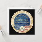 アメリカ革命娘会愛国者 USA カード (正面/裏面インサイチュ)