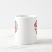 アメリカ革命娘連合 USA ハート コーヒーマグカップ (中央)