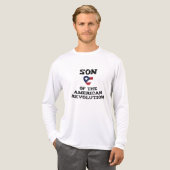 アメリカ革命愛国党ハート国旗の息子 トライブレンドＴシャツ (正面全体)