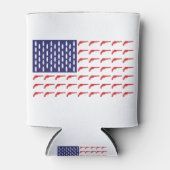 アメリカ革命旗 – 銃 缶クーラー (正面)