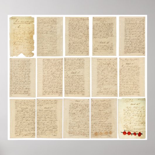 アメリカ革命1783パリ条約すべてのページ ポスター (正面)