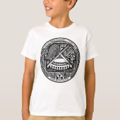 アメリカ領サモアのシール Tシャツ (正面)