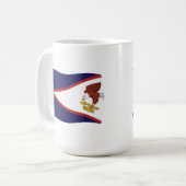 アメリカ領サモアの旗マグカップ コーヒーマグカップ (正面左)