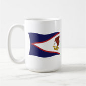 アメリカ領サモアの旗マグカップ コーヒーマグカップ (左)