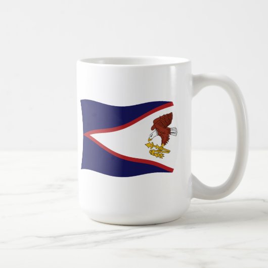 アメリカ領サモアの旗マグカップ コーヒーマグカップ (右)