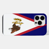 アメリカ領サモアの旗 iPhoneケース (裏面横)