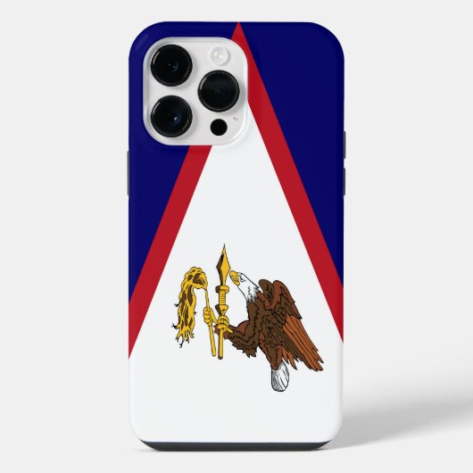 アメリカ領サモアの旗 iPhoneケース (裏面)