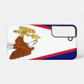 アメリカ領サモアの旗 Samsung Galaxy S22 カバー (裏面横)