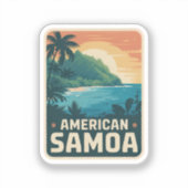 アメリカ領サモア国立公園バッジ シール (正面)