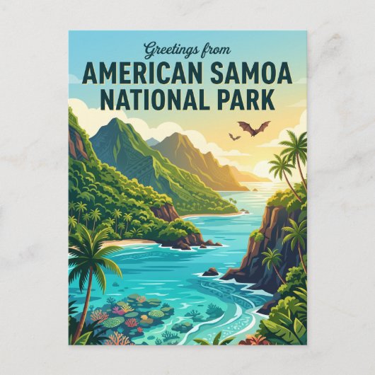 アメリカ領サモア国立公園 ポストカード (正面)