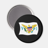 アメリカ領バージン諸島の旗マグネット マグネット (正面/裏面)