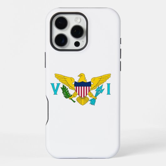 アメリカ領バージン諸島の旗 Apple iPhone 16 Pro Max iPhoneケース (裏面)