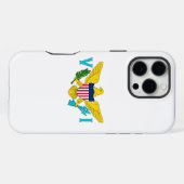 アメリカ領バージン諸島の旗 Apple iPhone 16 Pro Max iPhoneケース (裏面横)