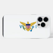 アメリカ領バージン諸島の旗 iPhoneケース (裏面横)