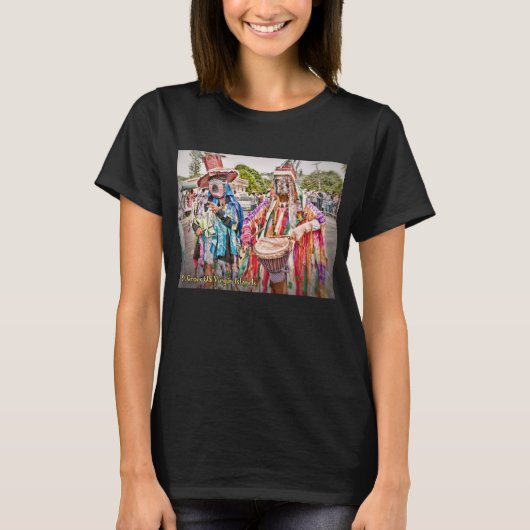 アメリカ領バージン諸島 セントクロワ島 仮面舞踏団 USVI Tシャツ (正面)