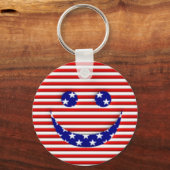 アメリカ顔 キーホルダー (正面)