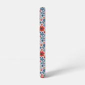 アメリカ風の花柄 SAMSUNG GALAXYケース (左側面)