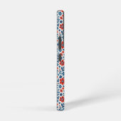 アメリカ風の花柄 SAMSUNG GALAXYケース (右側面)
