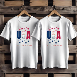 アメリカ風パーソナライズド・パトリオティック メンズTシャツ モダン Tシャツ