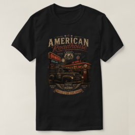 アメリカ風レトロなロードトリップ ルート66 ヴィンテージ Tシャツ