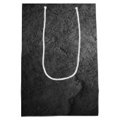 アメリカ飛んでいる国旗を掲げたハゲのワシ ミディアムペーパーバッグ (裏面)