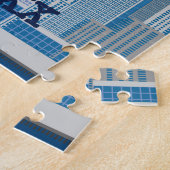 アメリカ飛んでいる愛国的な熱気球の子供たち ジグソーパズル (側面)