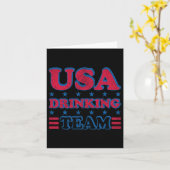 アメリカ飲みチーム7月4日インディペンデンスデイDru カード (黄色い花)