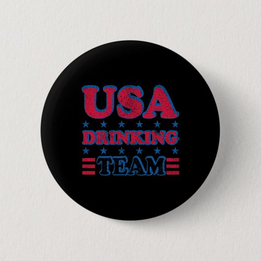 アメリカ飲みチーム7月4日インディペンデンスデイDru 缶バッジ (正面)