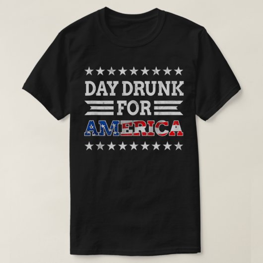 アメリカ飲愛国的なビール愛好家4日 Tシャツ (デザイン正面)