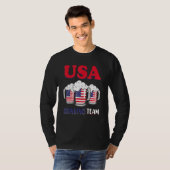 アメリカ飲酒チーム 7月4日 Tシャツ (正面フル)