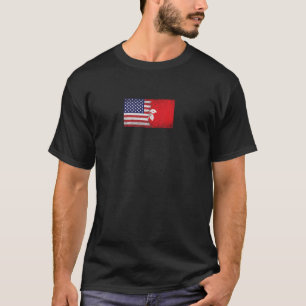 アメリカ香港旗 – アメリカ合衆国,ホー Tシャツ