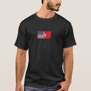 アメリカ香港旗 – アメリカ合衆国,ホー Tシャツ