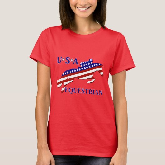 アメリカ馬術 Tシャツ (正面)