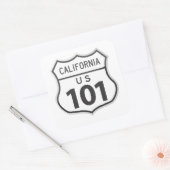 アメリカ高速道路101 California Road Trip Travel Sticker スクエアシール (封筒)