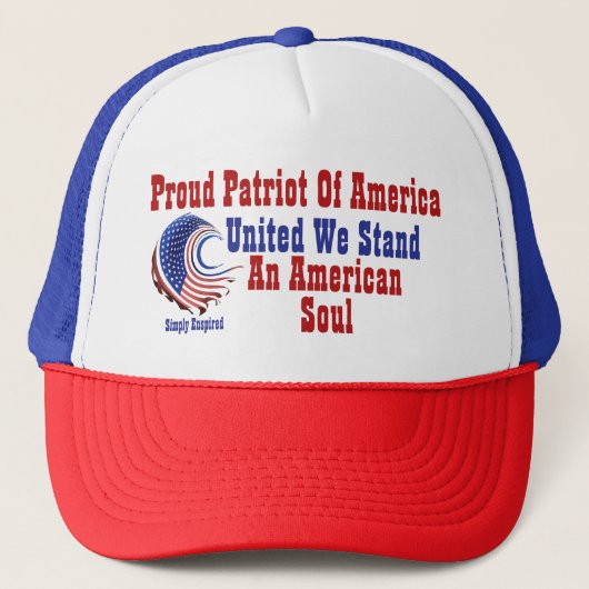アメリカ魂を持つ誇り高き愛国者 キャップ (正面)