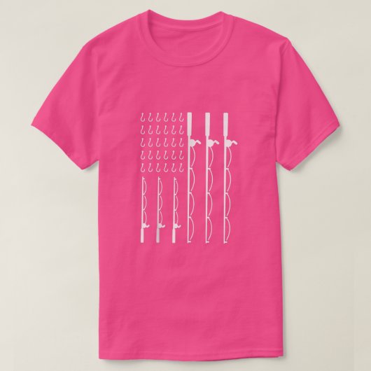 アメリカ魚釣りロッド州旗フィッシャーマンUs31 Tシャツ (デザイン正面)