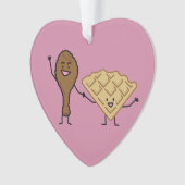 アメリカ鶏およびワッフル及び南料理 オーナメント (正面)