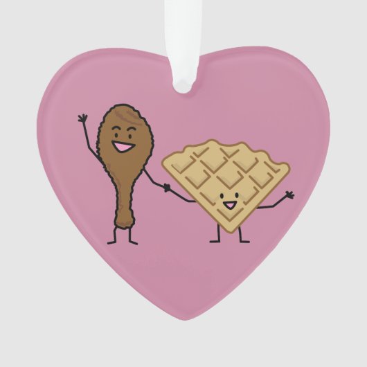 アメリカ鶏およびワッフル及び南料理 オーナメント (正面)